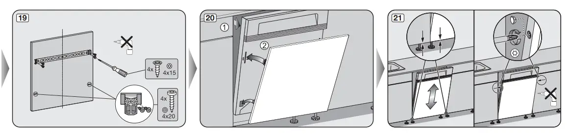 miele (885 mm) XXL built in dishwashers - parts 5