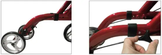 OasisSpace OS 28HFK UW 9209 Stand Up Rollator Walker - Fig 3