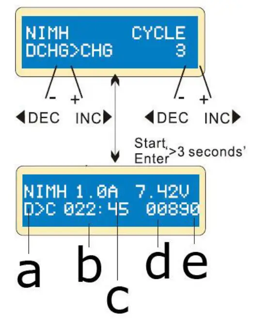 Velleman LI ON POLYMER BALANCE CHARGER - Starting screen 11