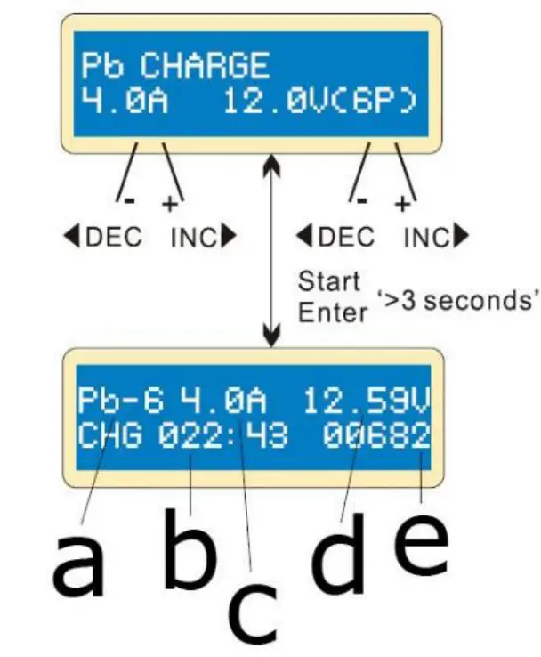 Velleman LI ON POLYMER BALANCE CHARGER - Starting screen 13