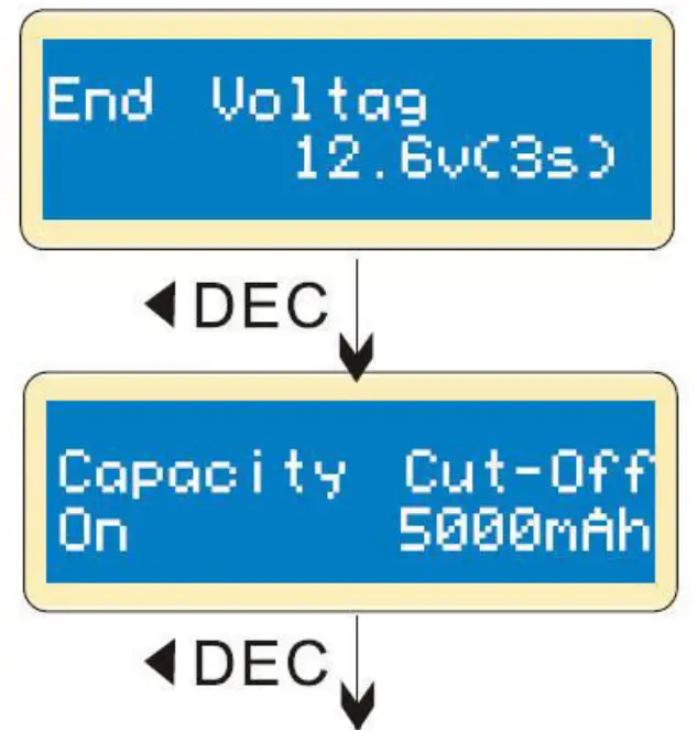 Velleman LI ON POLYMER BALANCE CHARGER - Starting screen 17