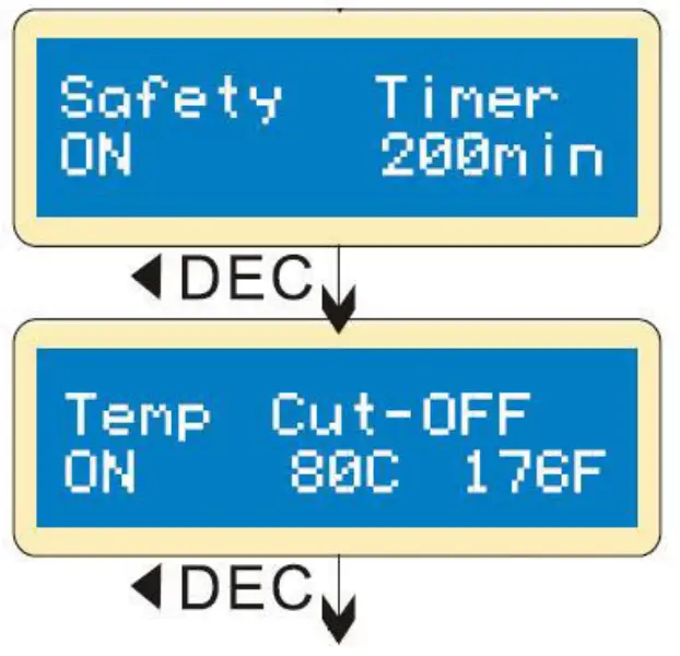 Velleman LI ON POLYMER BALANCE CHARGER - Starting screen 18