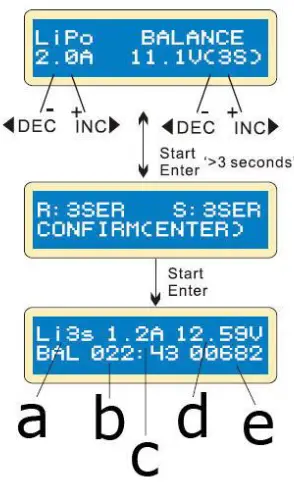 Velleman LI ON POLYMER BALANCE CHARGER - Starting screen 22