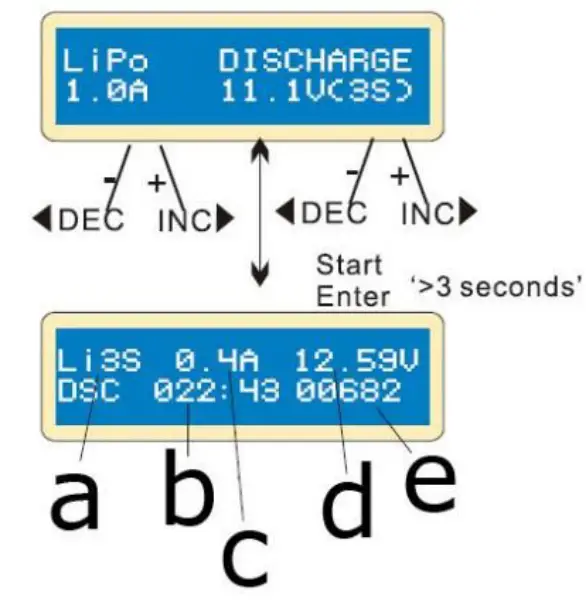 Velleman LI ON POLYMER BALANCE CHARGER - Starting screen 7