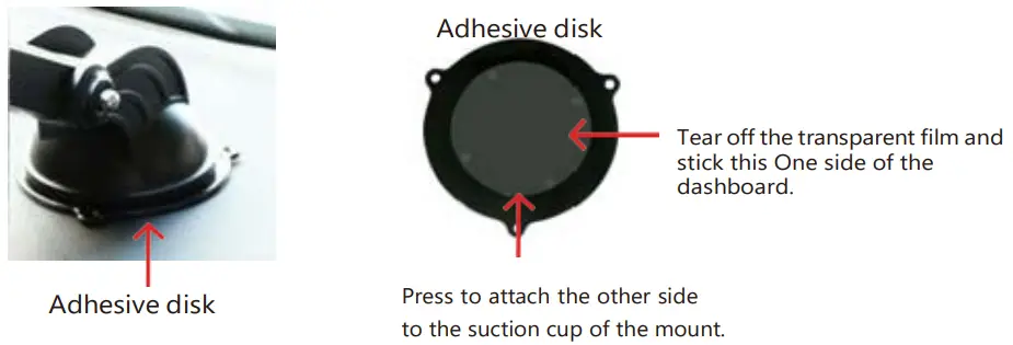 Adhesive disk