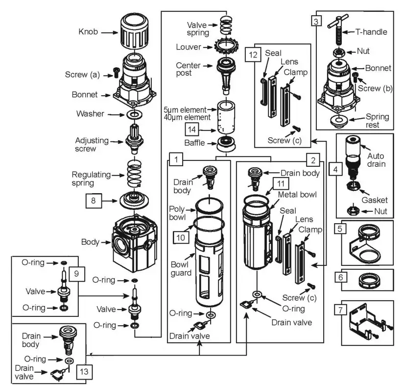 Clarke-.CAT191-AIR-FILTER-REGULATOR-fig-3