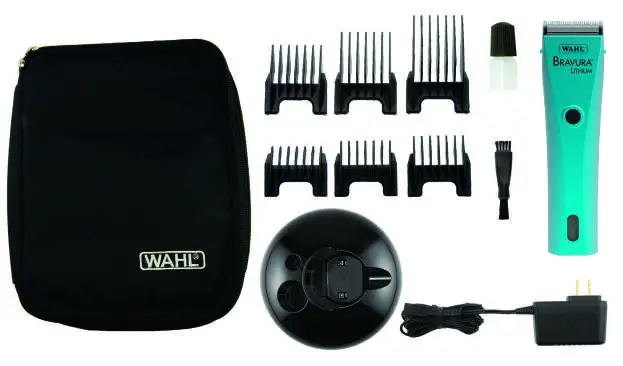 WAHL Braveura Lithium professional Cord-Cordless Clipper -KIT CONTENTS