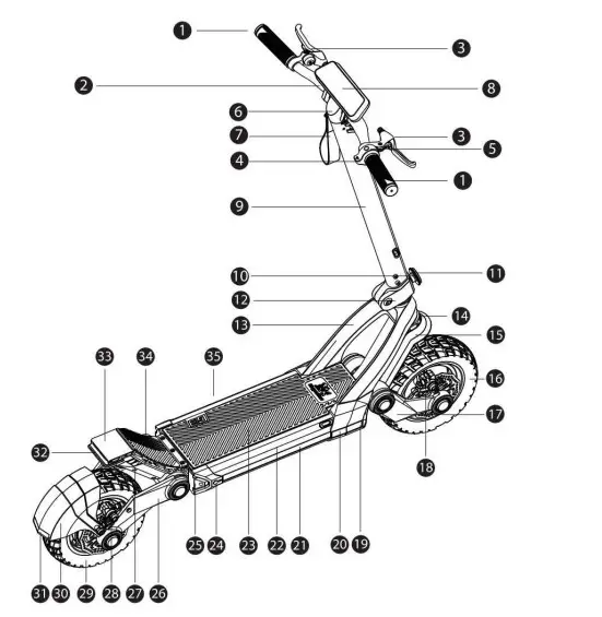 Kugoo Kirin G3 Electric Scooter - Figure 1