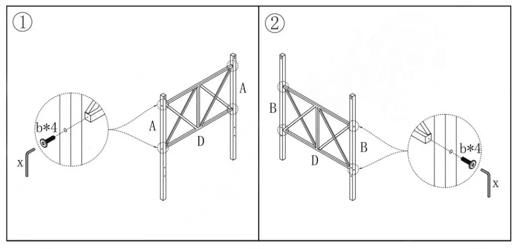VISUAL COMFORT 747E Frame Twin Size Canopy Bed - fig1
