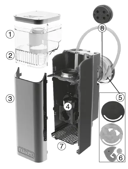 TUNZE-9004-Comline-Doc-Skimmer-Electronic-Foamer-fig-1