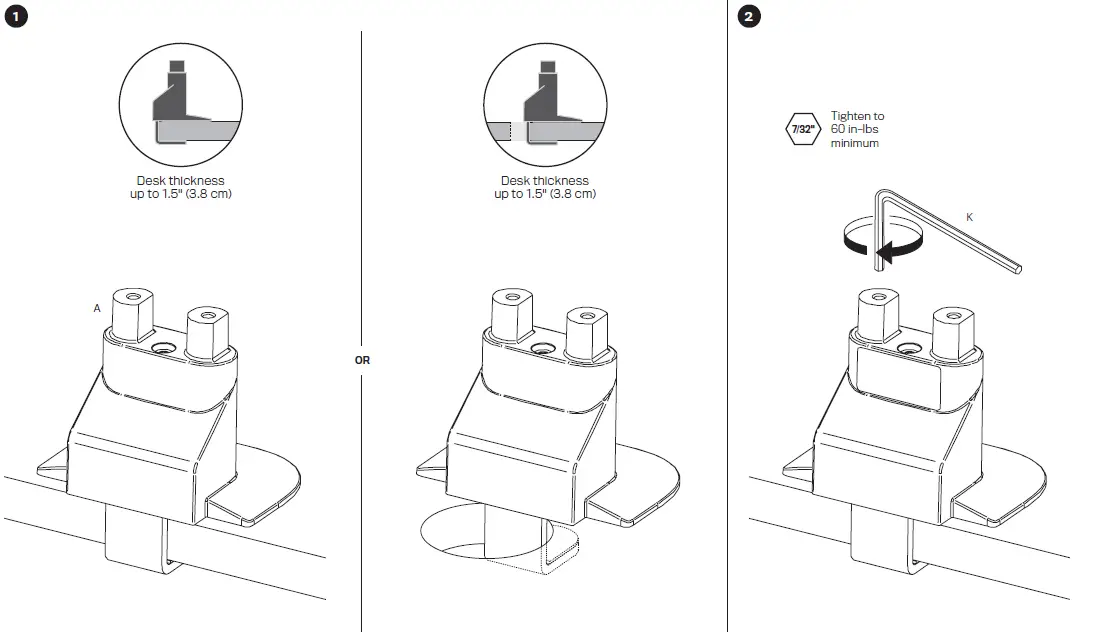 ERGODIRECT E2-2 Innovative Ergonomic Sleek Dual Articulating Monitor Arm fig (2)