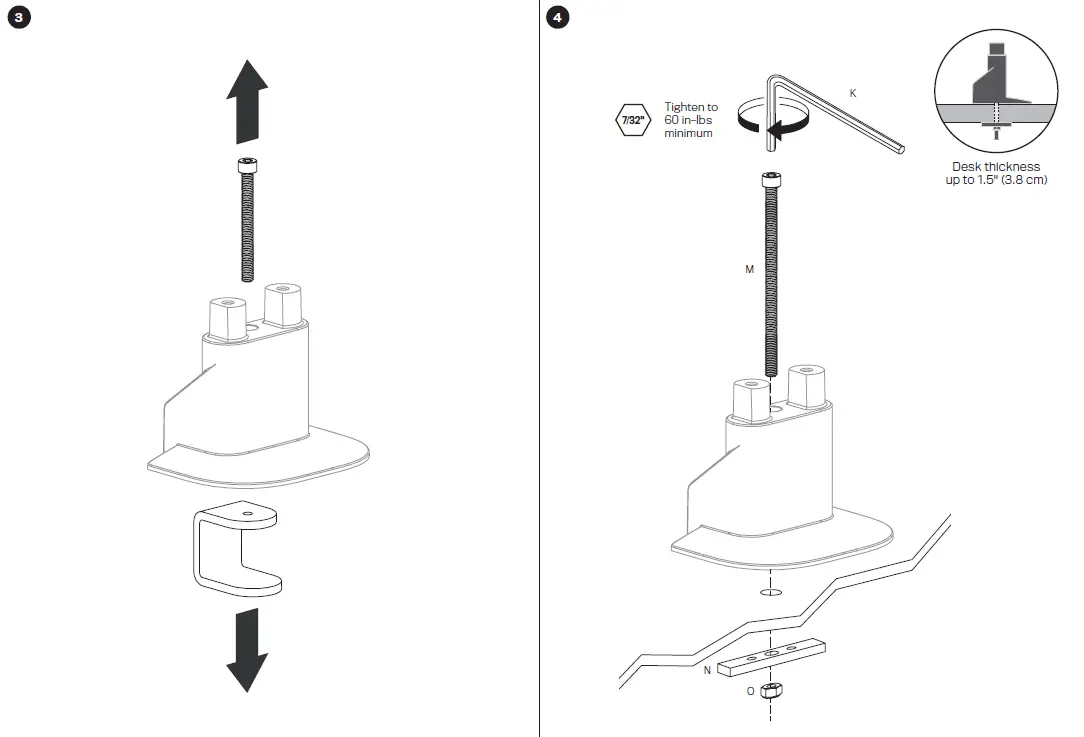 ERGODIRECT E2-2 Innovative Ergonomic Sleek Dual Articulating Monitor Arm fig (3)