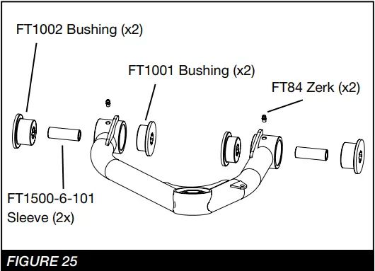 FABTECH K1500 3 Inch System with Uniball Upper Control Arms - FIGURE 22