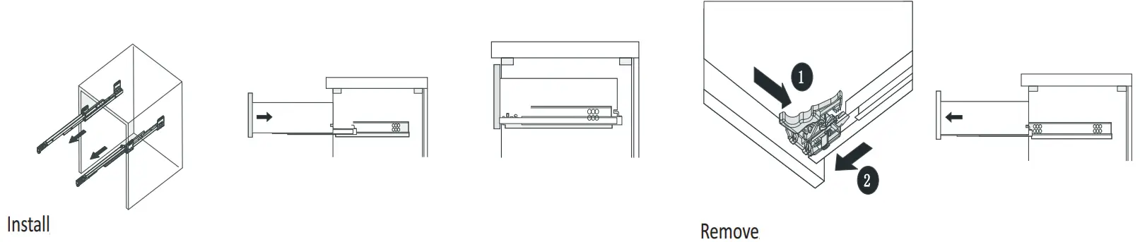 ALTAIR 546060 BO GW NM Bath Vanity Oak with Grain White Composite Stone Top - Installation Instruction