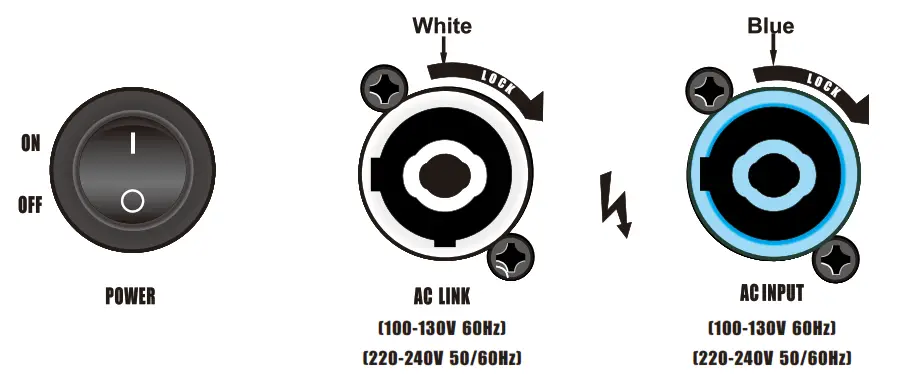 AUDIOCENTER WM210-DSP Active DSP Wedge Monitor - switch