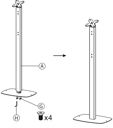 CTA PAD-CHKBM10 Thin Profile Floor Stand with Removable Magnetic Protective Case-fig3