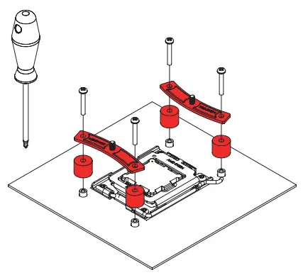 Installing the mounting bars Figure 1