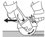 metabo W 850-100 850W Cordless Angle Grinder Instructions - Cut-off grinding