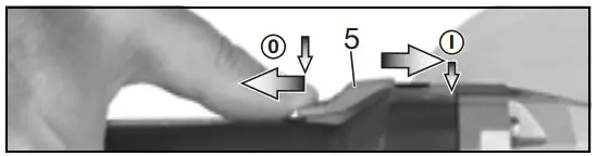 metabo W 850-100 850W Cordless Angle Grinder Instructions - Machines with a slide switch
