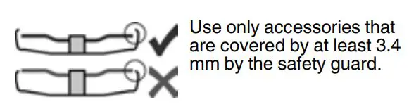 metabo W 850-100 850W Cordless Angle Grinder Instructions - Make sure that the guard is attached securely