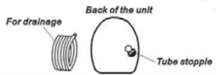 Orbegozo DH 2025 DEHUMIDIFIER DRAINAGE