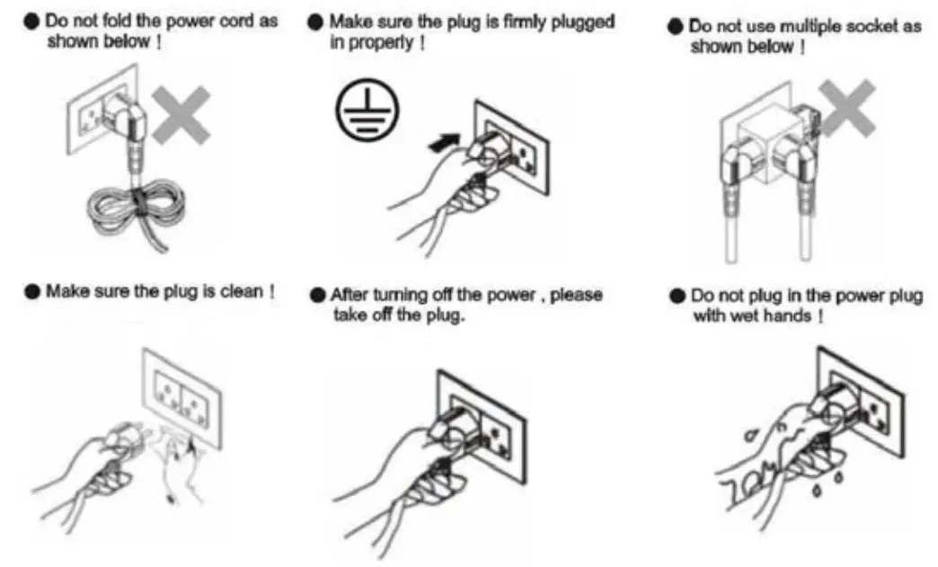 Orbegozo DH 2025 DEHUMIDIFIER warning