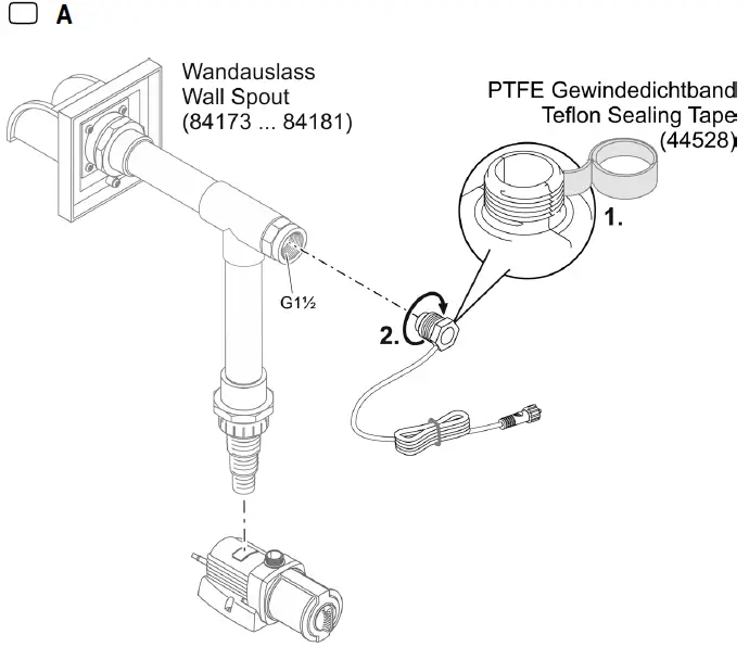 Oase Wall Spout LED Set-1