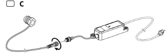 Oase Wall Spout LED Set-3