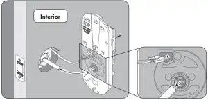 FIG 12 Install exterior keypad