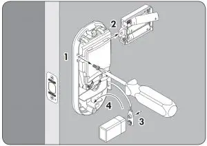 FIG 16 Install batteries.