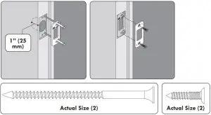 FIG 20 Install the strike.