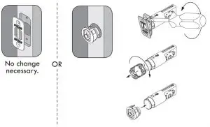 FIG 5 change bolt faceplate