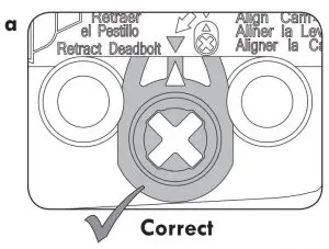 FIG 7 Check the cam on the interior baseplate