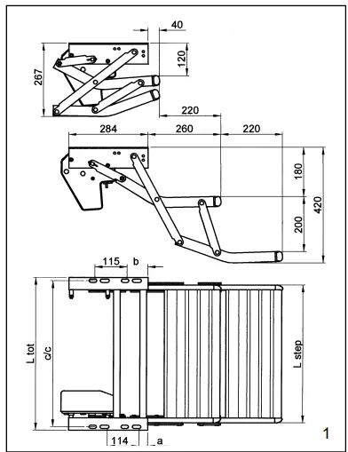 THULE Omnistep double - 12v 500ALU-1