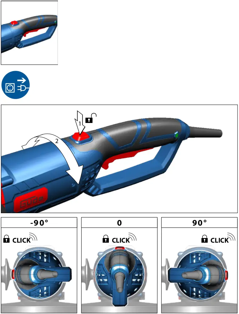 Gude WS 230 2350 R Angle Grinder - Assembly 2