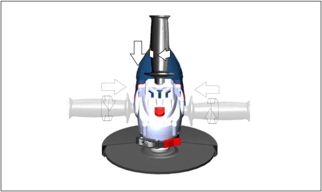Gude WS 230 2350 R Angle Grinder - Starting 1