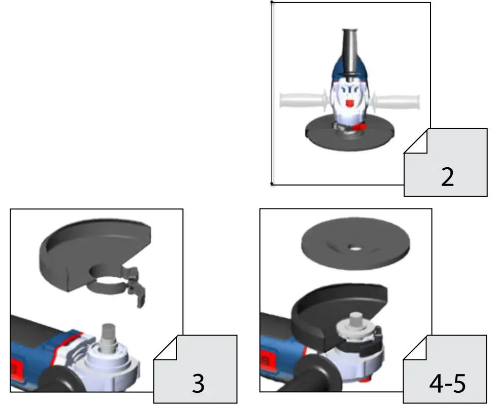 Gude WS 230 2350 R Angle Grinder - Starting