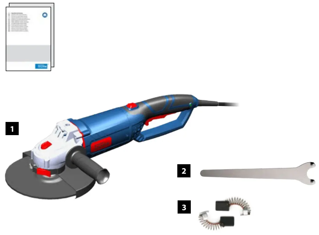 Gude WS 230 2350 R Angle Grinder - fig