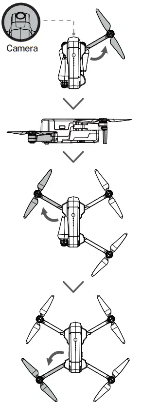 Ruko F11 Pro Drones with Camera - Unfold the Arms