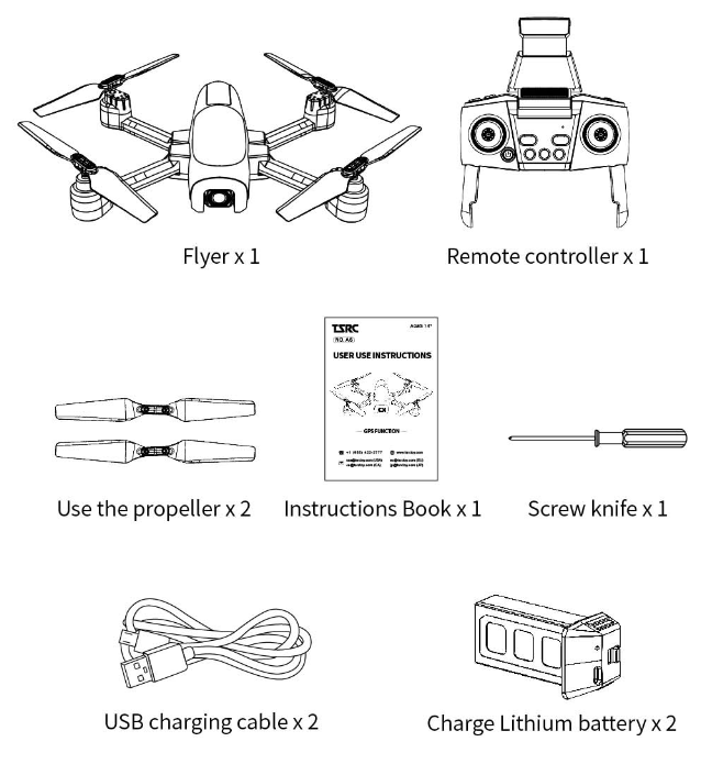 TSRC A6 GPS Function Drone - Fig