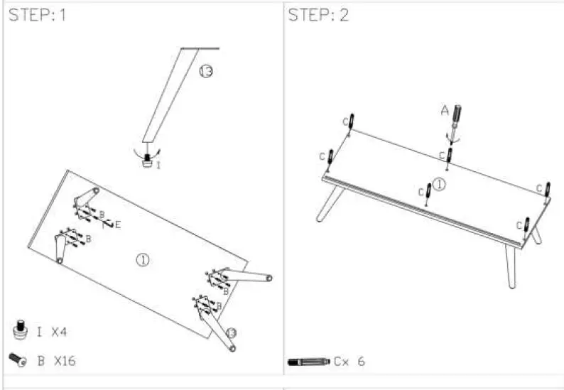 URTR HY02209Y Wood TV Console Storage Cabinet TV Stand 04