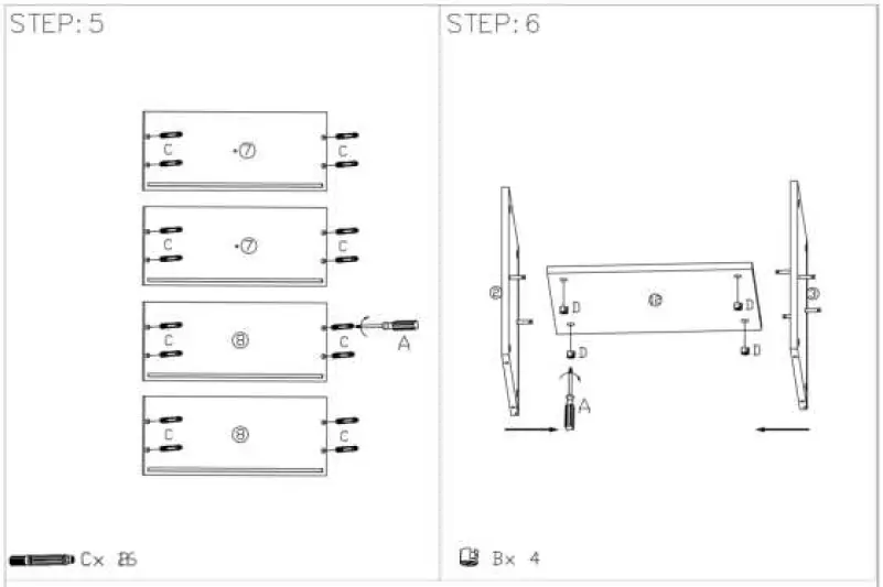 URTR HY02209Y Wood TV Console Storage Cabinet TV Stand 06
