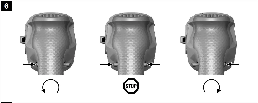 Direction of rotation