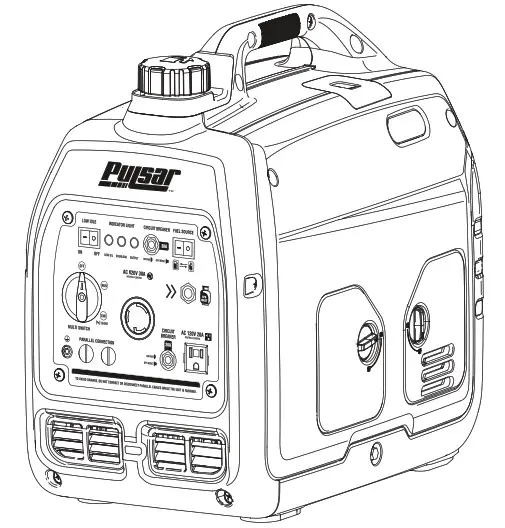 PULSAR GD400BN 4000 Watt Dual Fuel Inverter Generator - Cover