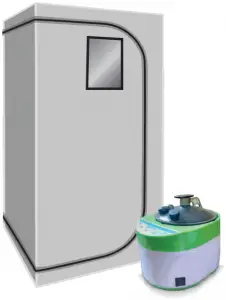 serenelife SLISAU35GRY Portable Steam Home Sauna 1