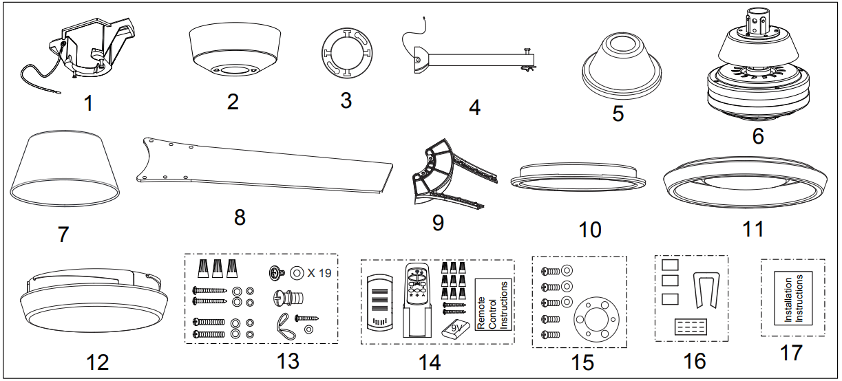 VAXCEL F0108 Ceiling Fan -