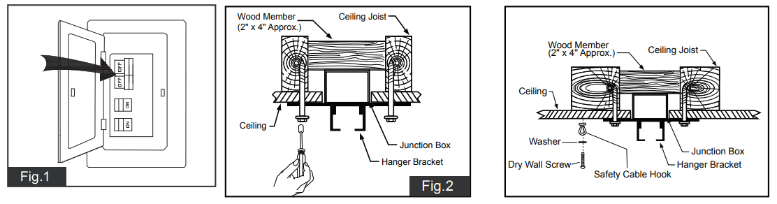 VAXCEL F0108 Ceiling Fan - serious injury