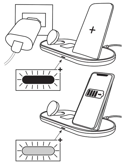 sbs TEWIRDESKQIMFI3IN1 10W Wireless Charger Station - fig 1