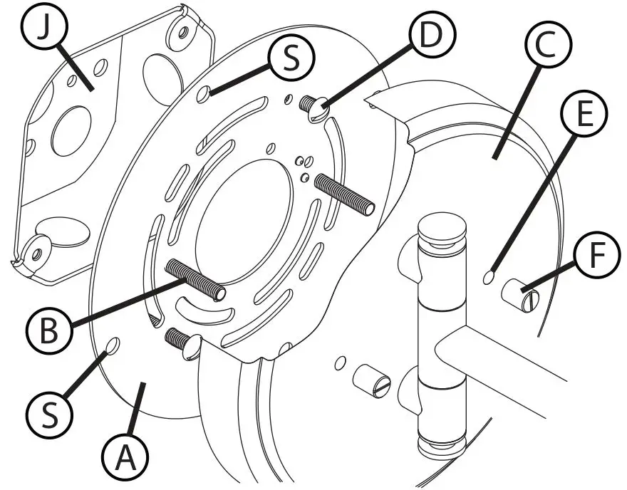 HINKLEY 3691BK-CL Arti Small Single Light Sconce - DRAWING 1 - MOUNTING
