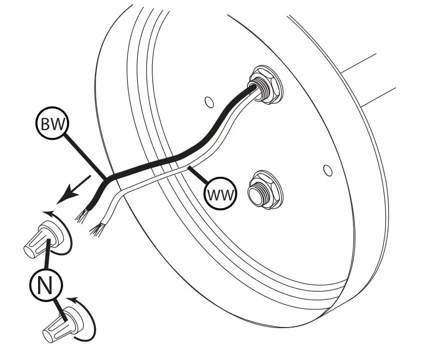 HINKLEY 3691BK-CL Arti Small Single Light Sconce - DRAWING 2 - FIXTURE PREPERATION